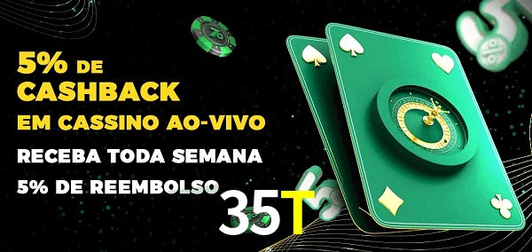 Promoções do cassino ao Vivo 35T